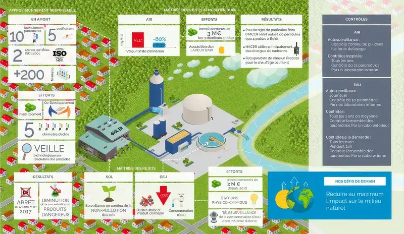 Protection de l'environnement sur la production du traitement thermique